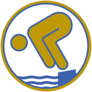 Jugendschwimmabzeichen Gold Zu sehen ist das Abzeichen für Jugendliche im Schwimmen in Gold.